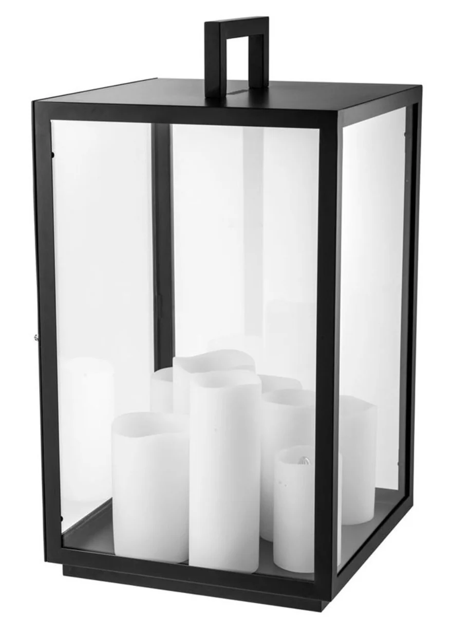 Casa Padrino l¨¢mpara de mesa de lujo negro de 35 x 35 x H. 65 cm - l¨¢mpara de mesa de restaurante del hotel