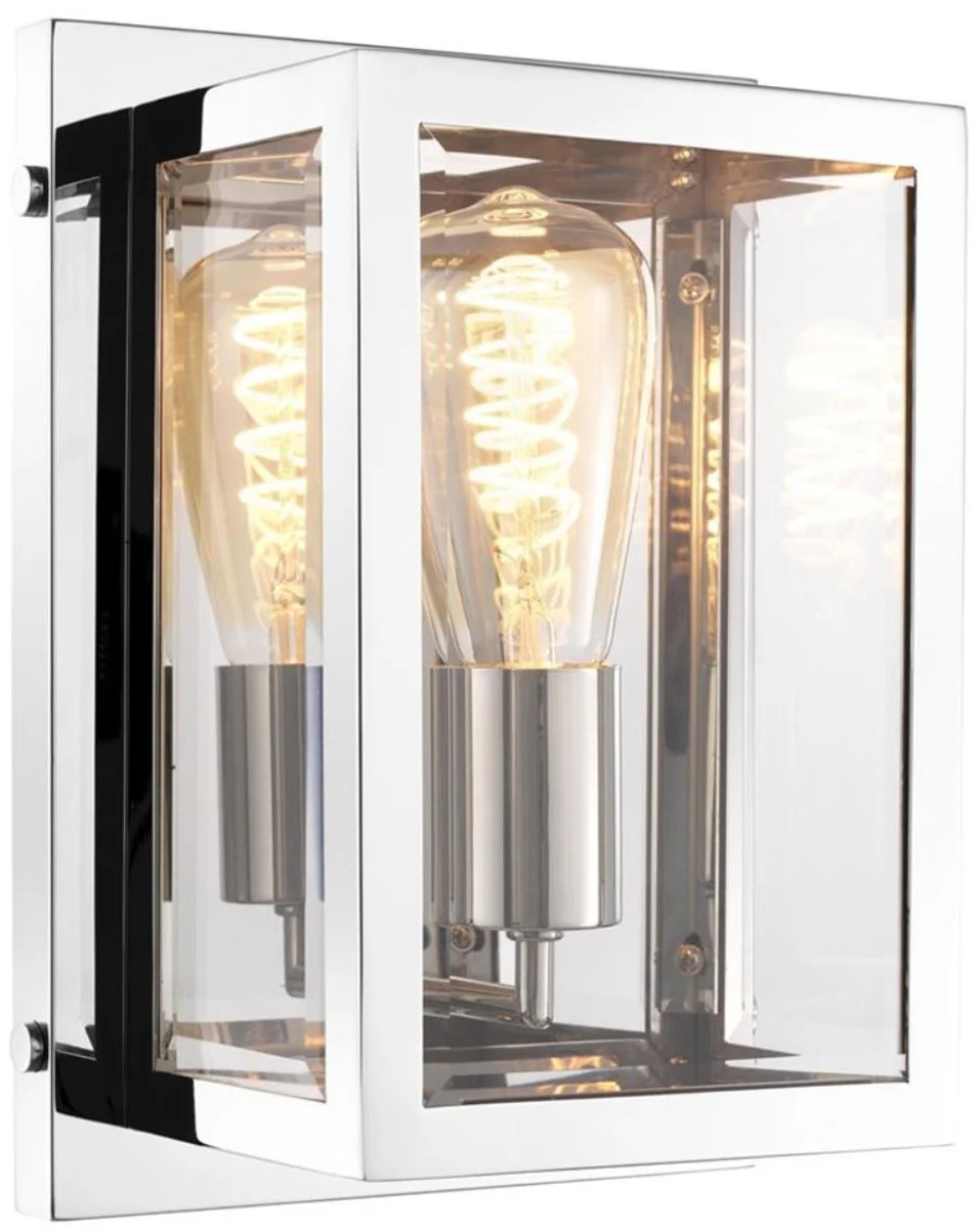 Casa Padrino aplique de lujo plata 20 x 13 x H. 28 cm - Lámpara Hotel & Restaurant