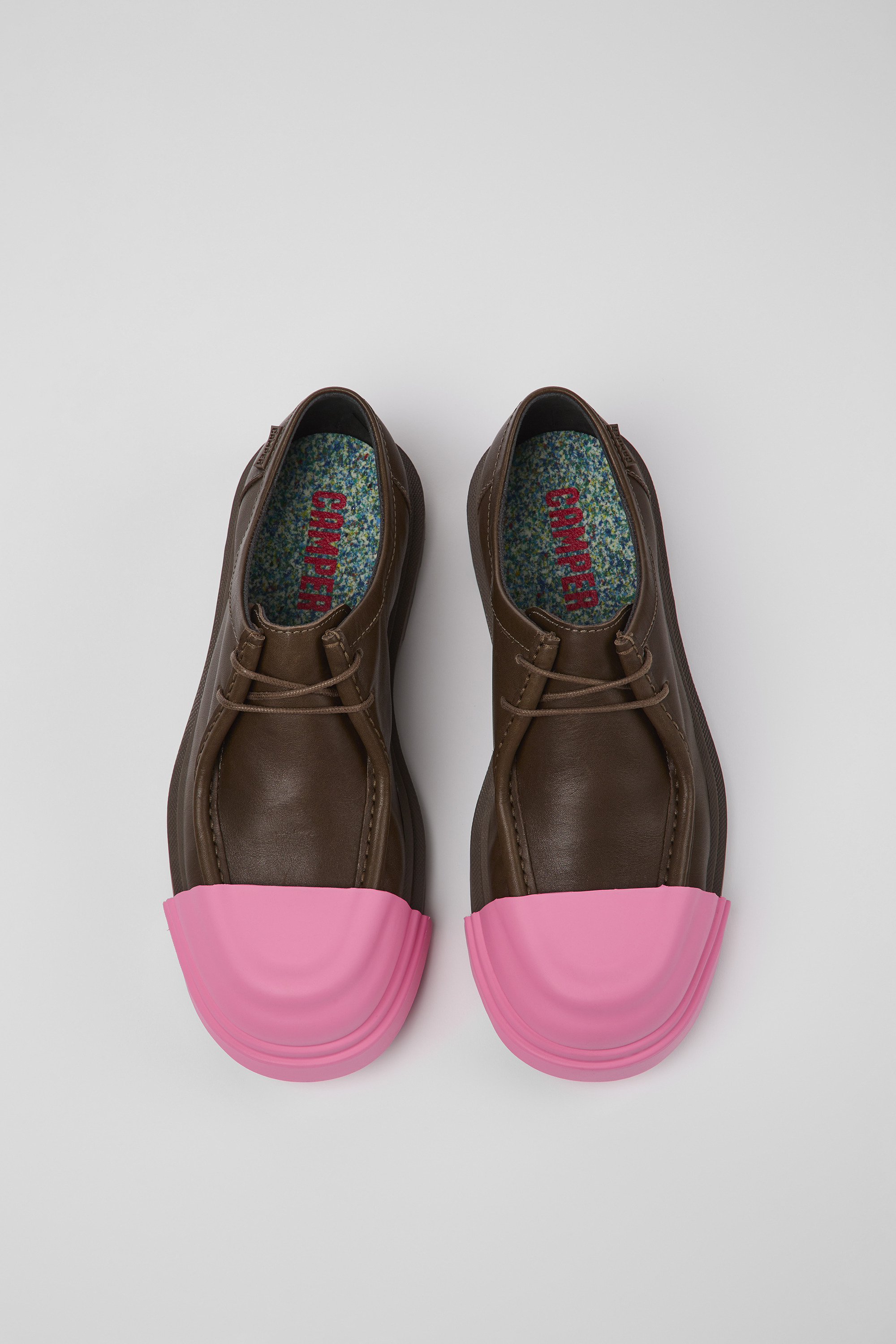 Junction - Brown leather shoes for men