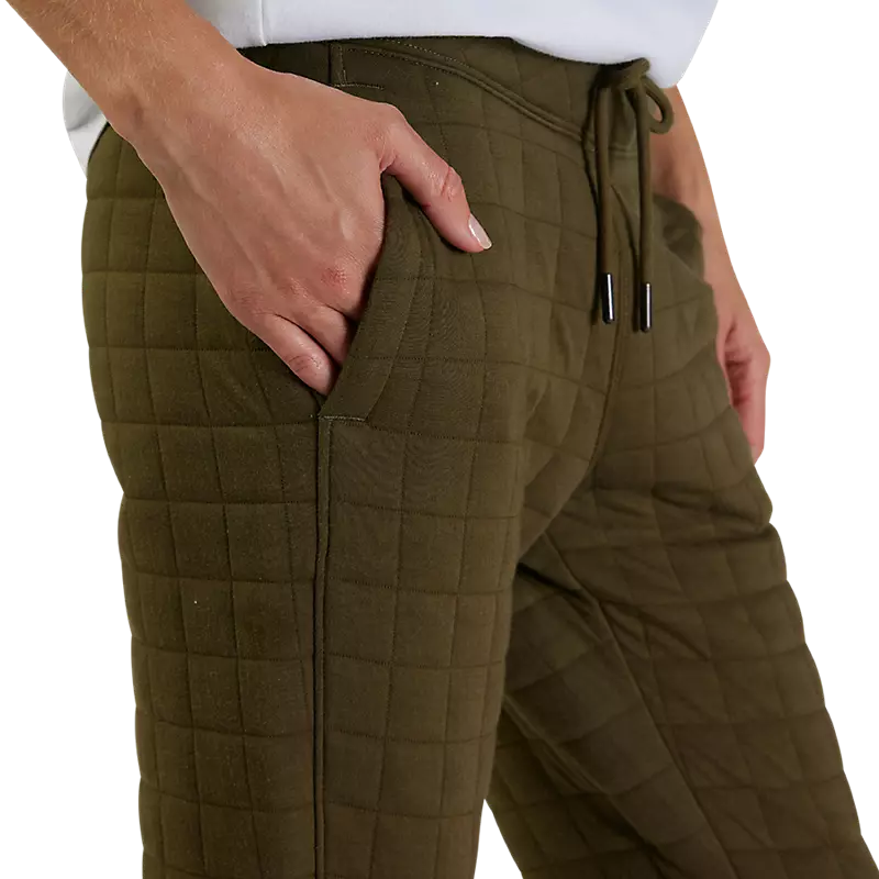 Womens Quilted Joggers