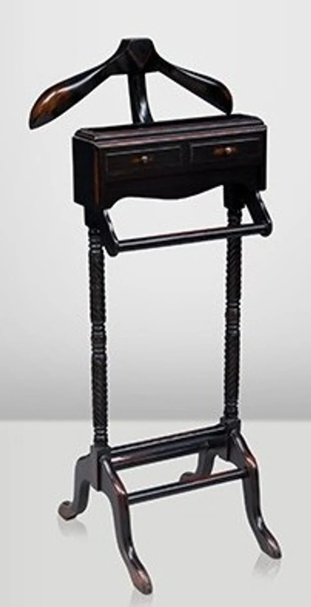 Casa Padrino Designer luxury wardrobes Display Stand Antique Style Black / Brown - Dressboy - clothes rack suit stand