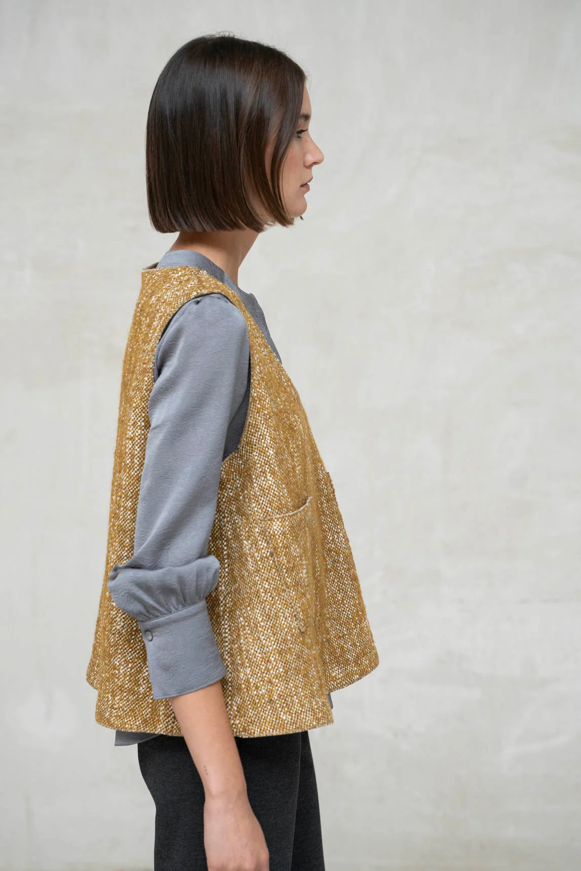 Rivera-spain Top Pavia mostaza jaspeado