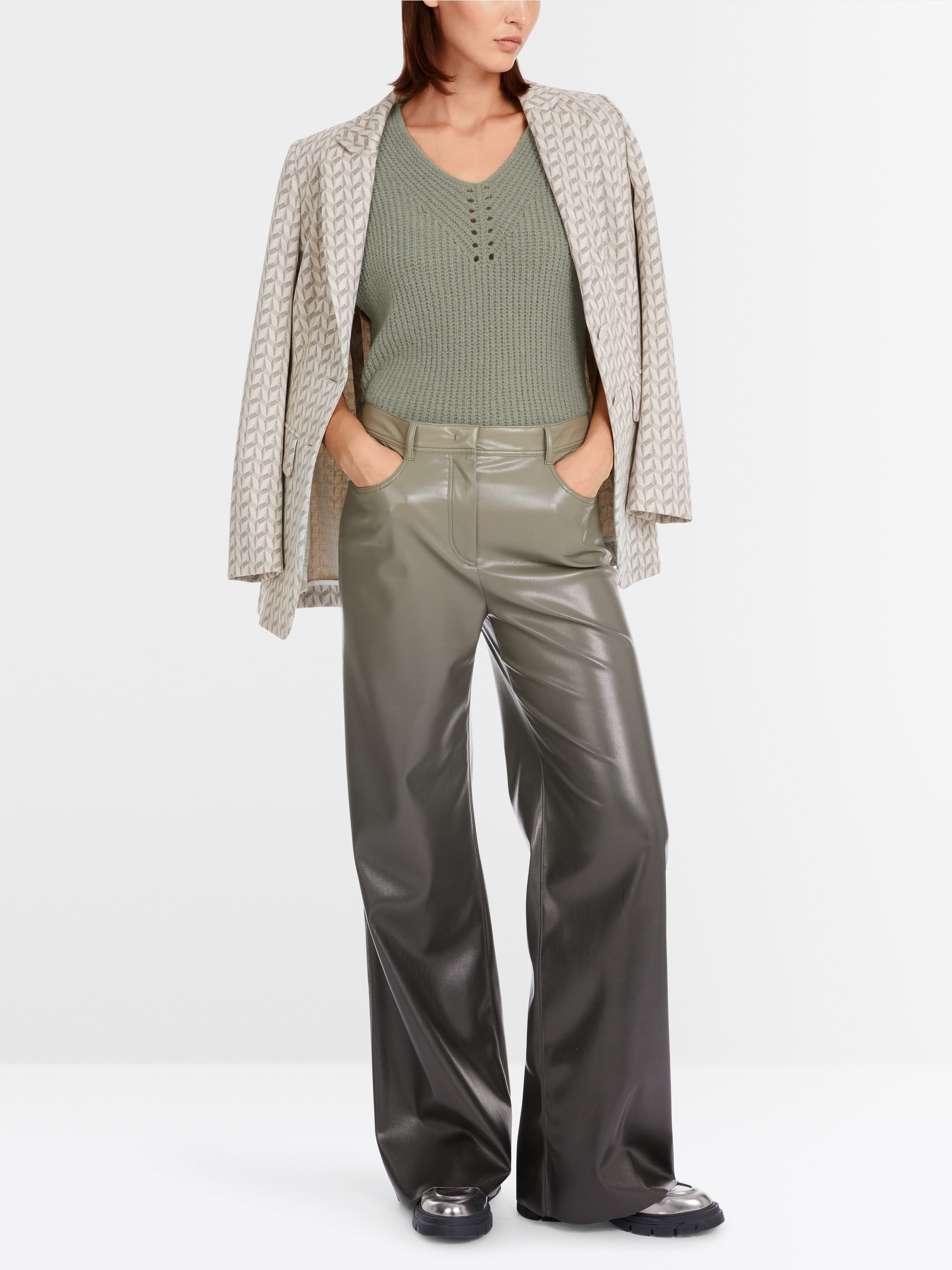 Marc-Cain WARRI fun leather trousers