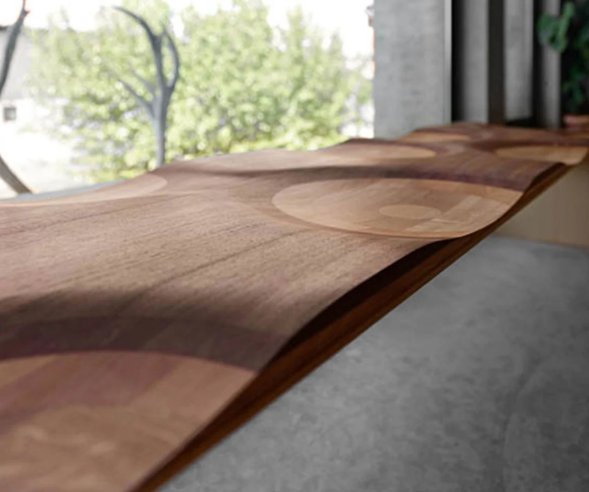 Casa Padrino Banco de Lujo Marrón / Natural 200 cm - Hecho en Italia