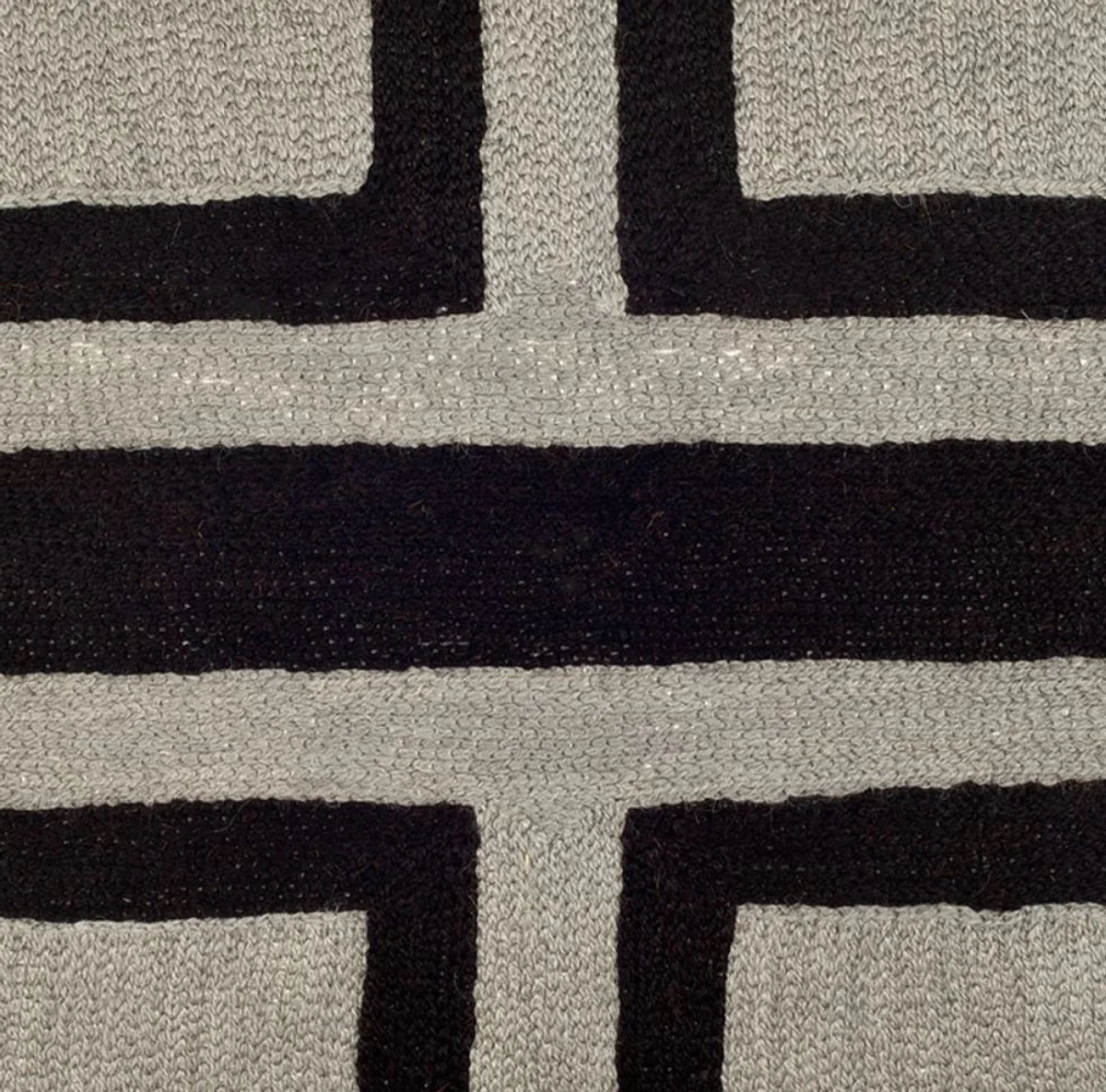 Casa Padrino almohada de dise?o negro y gris 50 x H. 50 cm - almohada de lujo