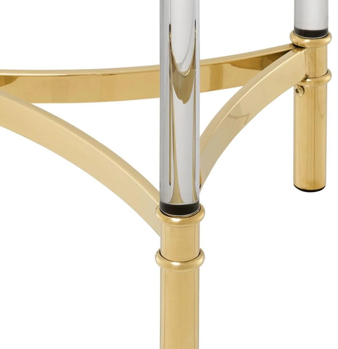 Casa Padrino mesa auxiliar / mesa de flores oro ? 41 x H. 90,5 cm - Calidad de Lujo