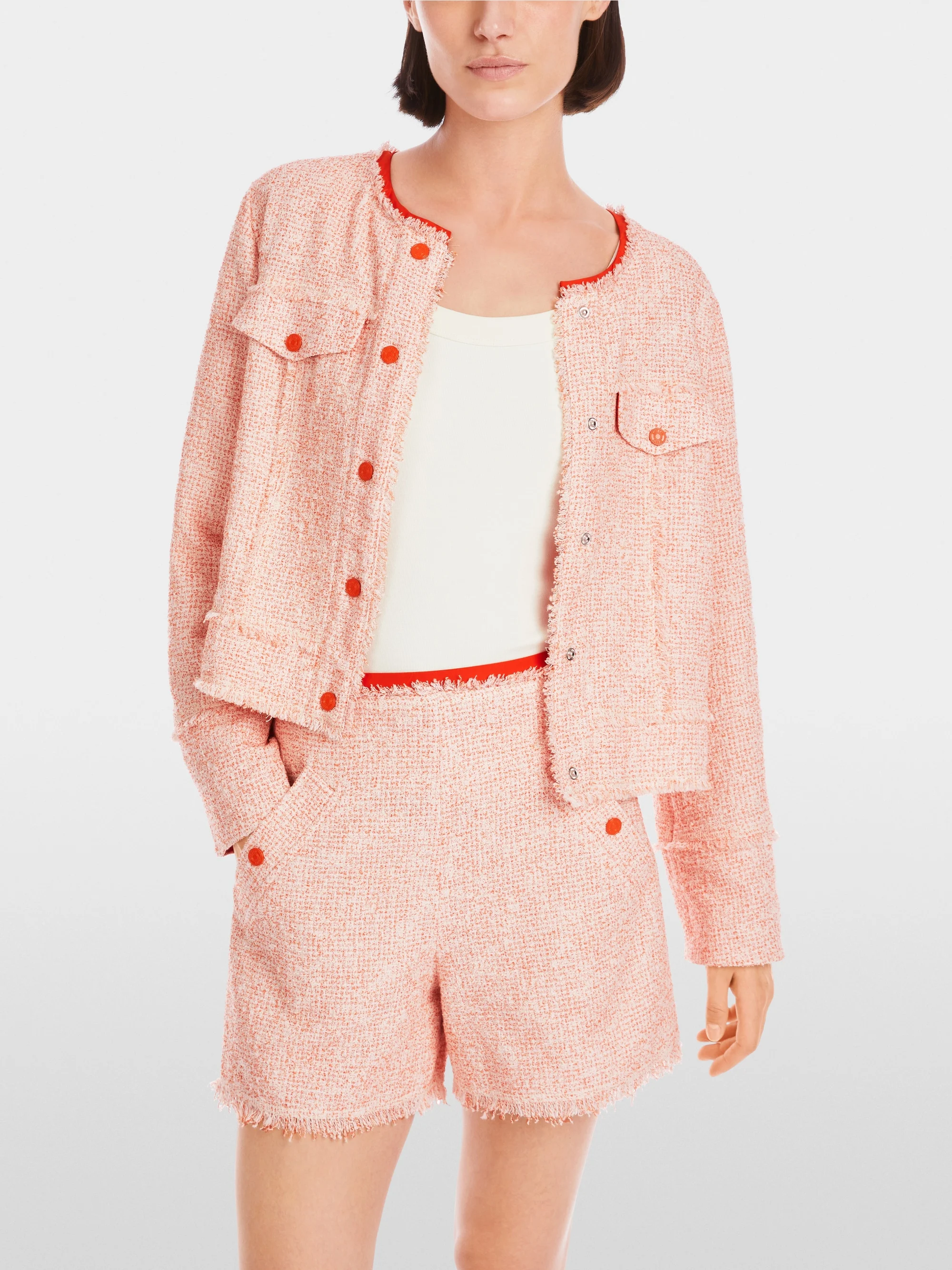 Marc-Cain Bouclé jacket in denim style