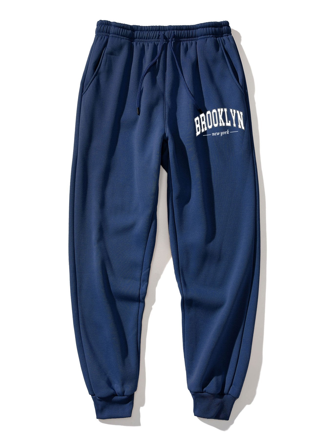 Brooklyn Letter Print Hoodie & Jogger Pants