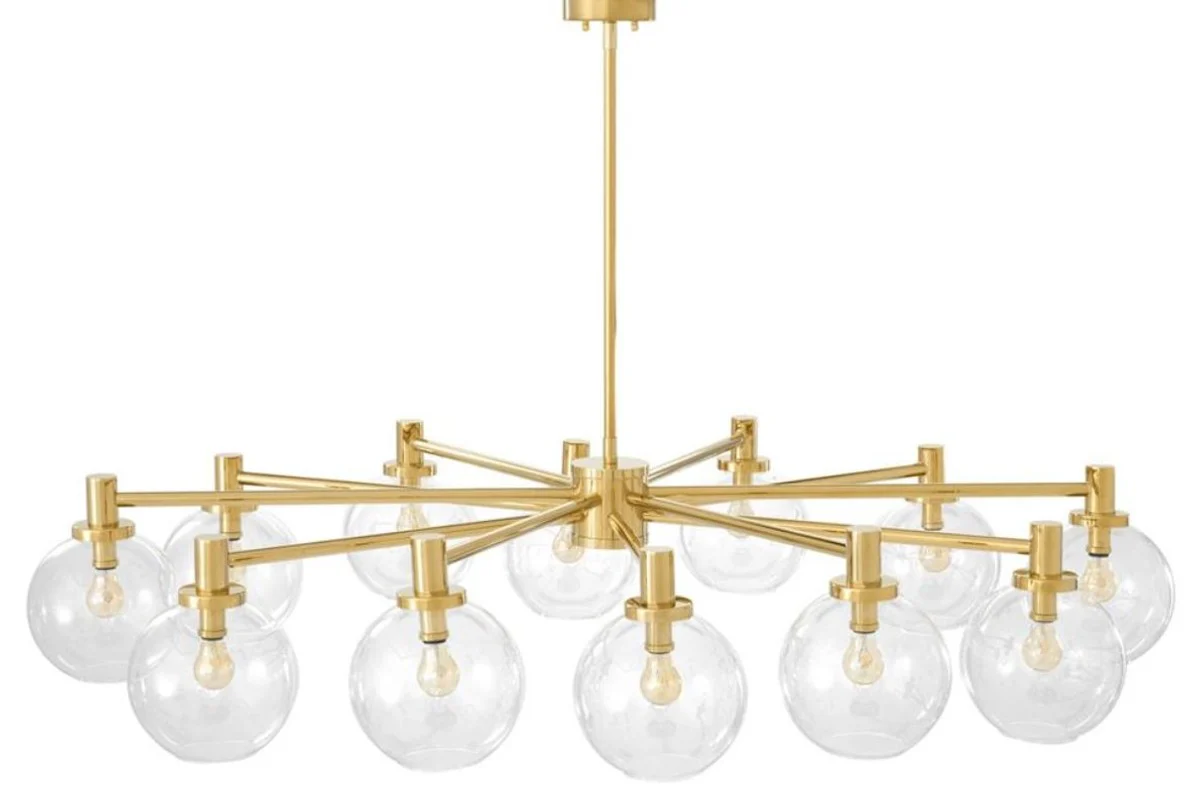 Casa Padrino araña de lujo de oro 150 x 105 x H. 37 cm - Edición Limitada