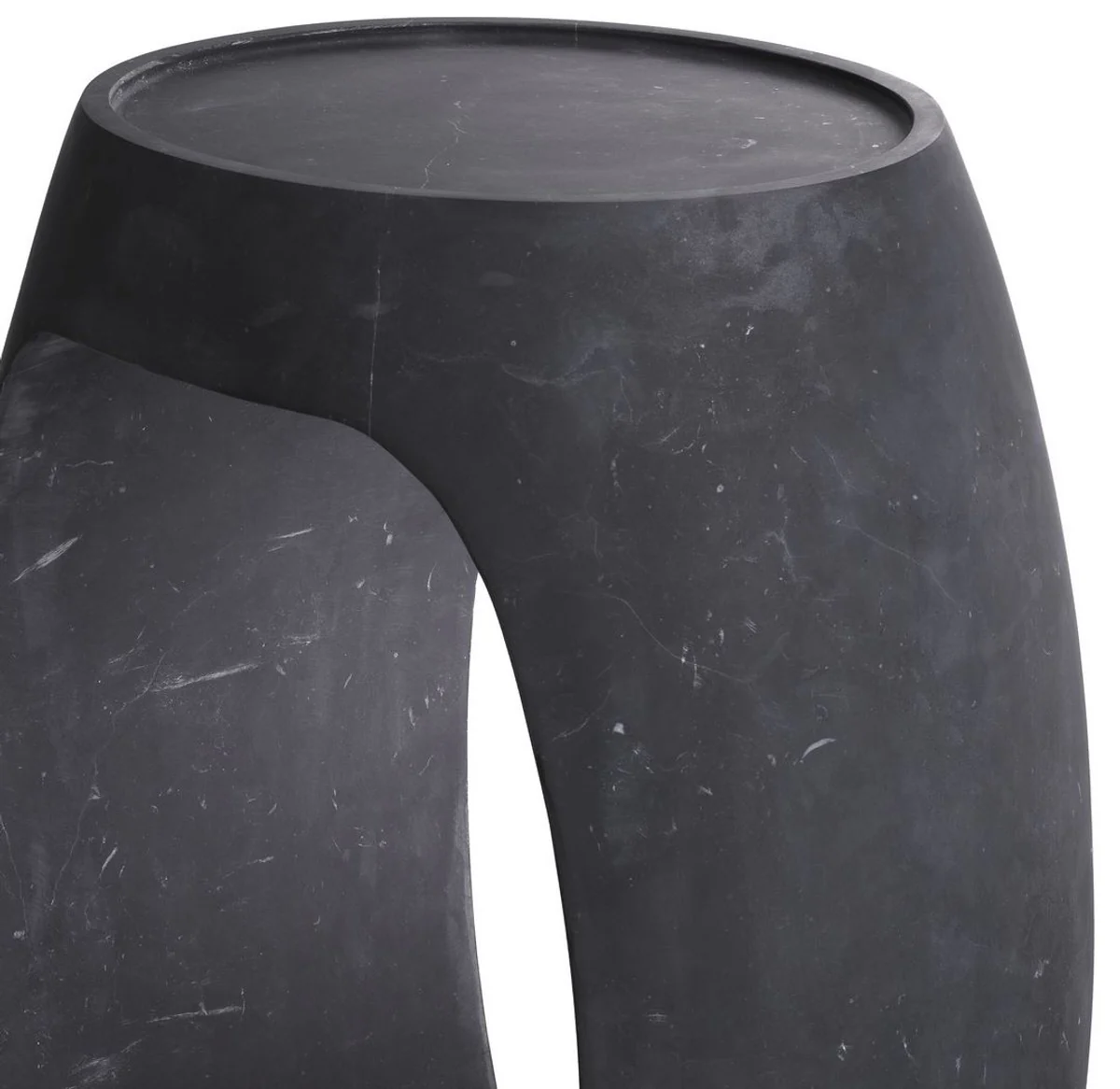 Casa Padrino mesa auxiliar de m¨¢rmol de lujo negro 37 x 29 x A. 55,5 cm - Muebles de M¨¢rmol - Calidad de Lujo