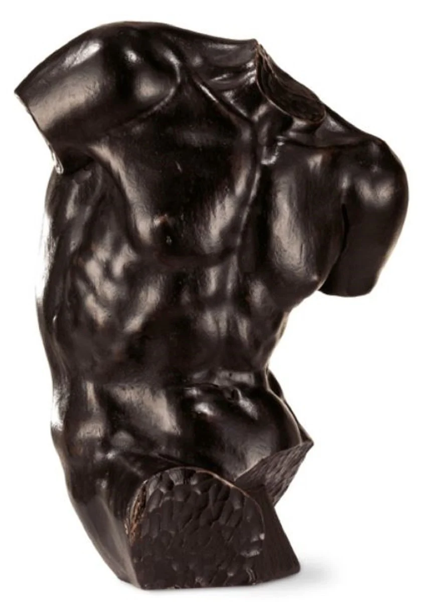Casa Padrino torso decorativo de lujo negro A. 34 cm - Hecho en Italia