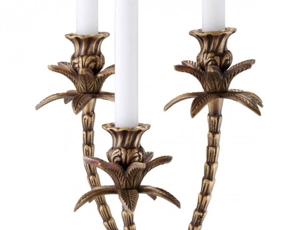 Casa Padrino luxury brass candle holder 3-arm - Luxury Hotel facility