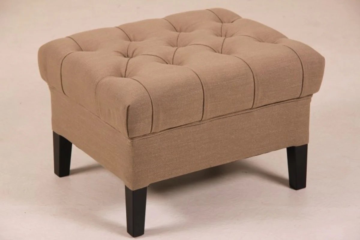 Casa Padrino dise?ador heces Chesterfield caqui rectangular 60 x 50 cm 42 cm altura del asiento