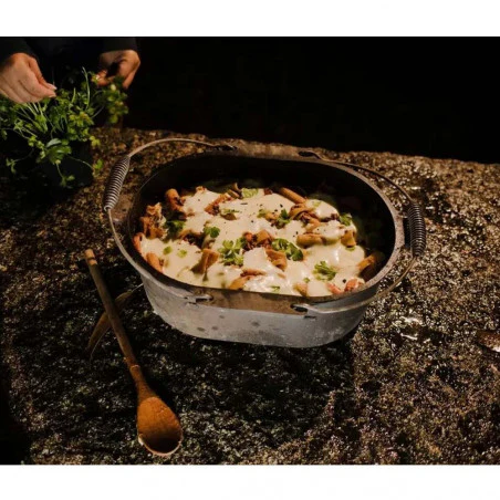 Campfire Oval Camp Oven 9,5 L - Horno holandés ovalado hierro fundido
