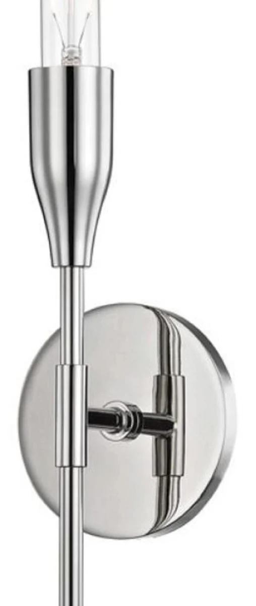 Casa Padrino lámpara de pared de lujo plata 12,1 x 8,9 x H. 59,7 cm - Lámpara de Pared para Sala de Estar