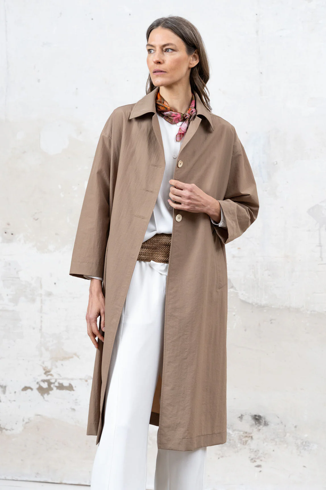 Rivera-spain Gabardina Ivoire camel