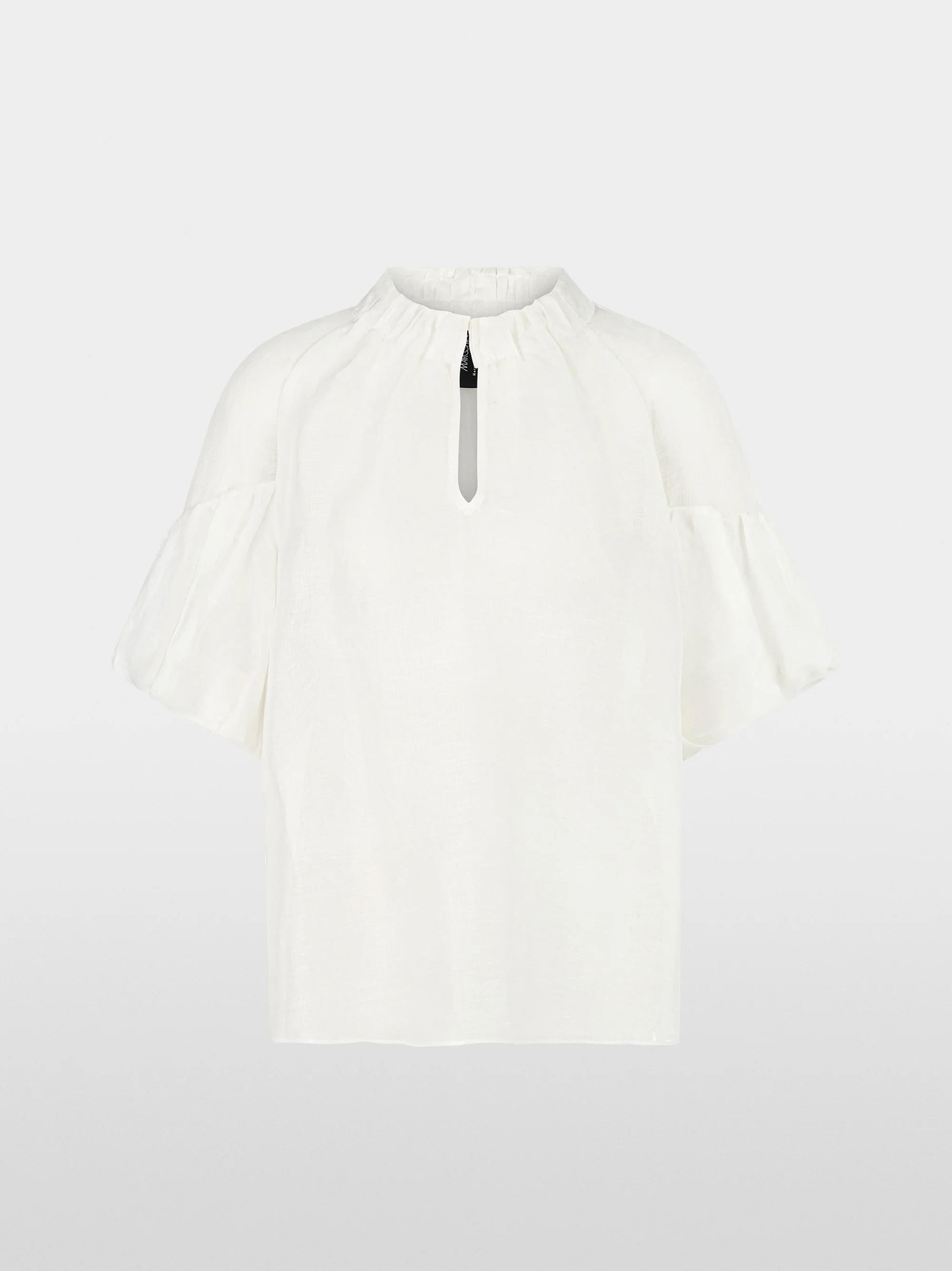 Marc-Cain Plain blouse with balloon sleeves