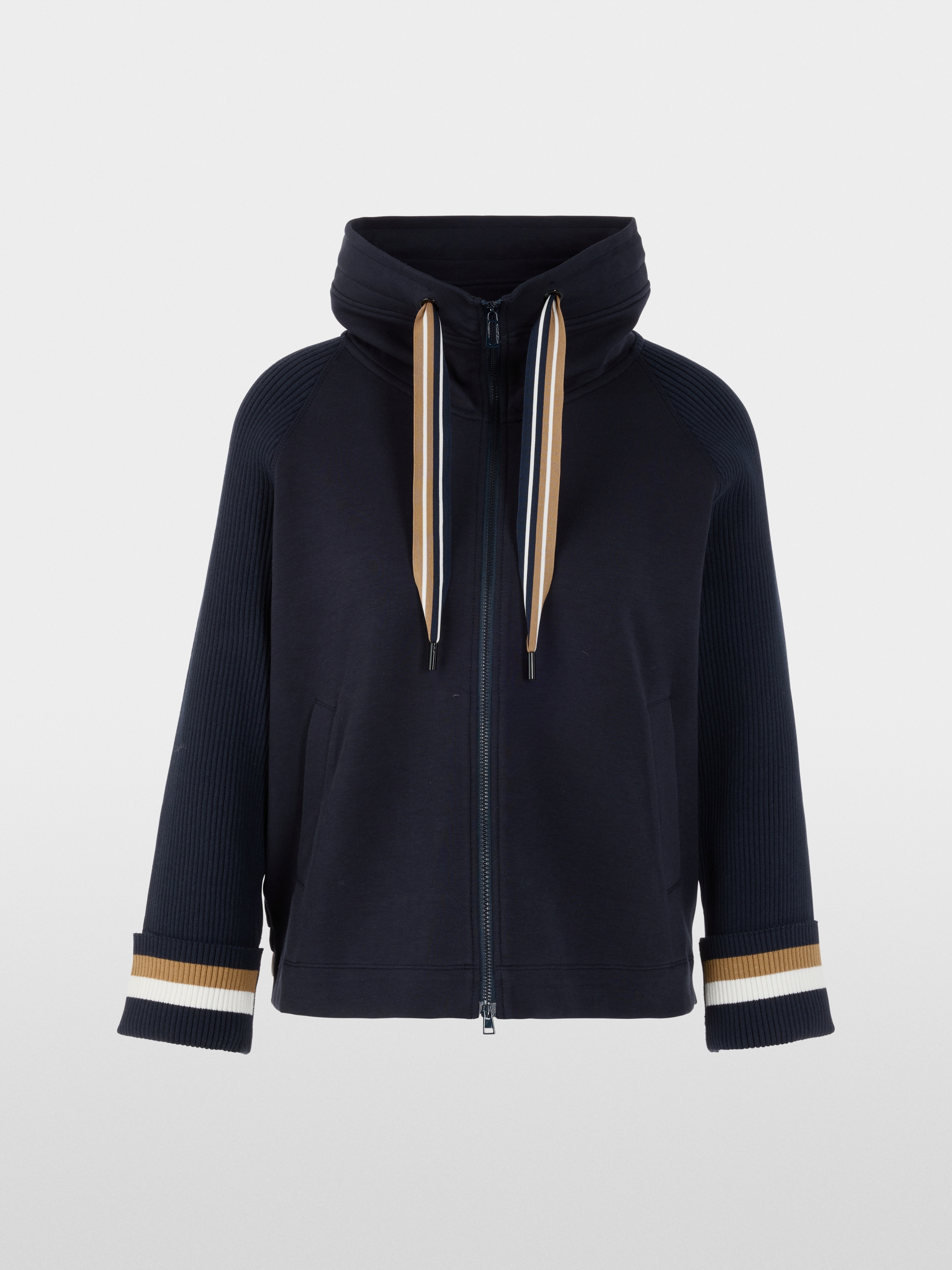 Marc-Cain Loose mixed fabric jacket