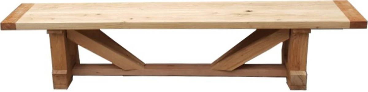 Casa Padrino luxury solid wood seat 230 cm Imperial for solid oak dining table - Heavy duty