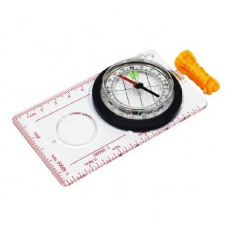 Brújula cartográfica Locust COMPASS MAPAS con lupa - transparente