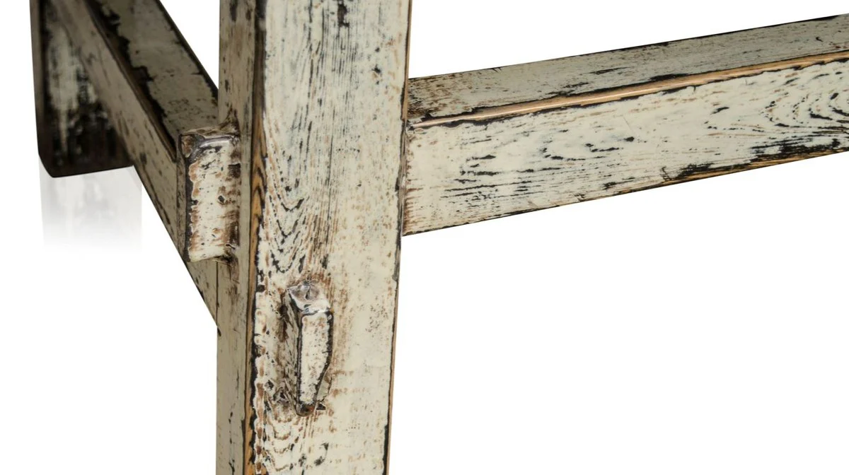 Casa Padrino country style coffee table antique style white 140 x 54 x H. 43 cm - Country Style Living Room Furniture