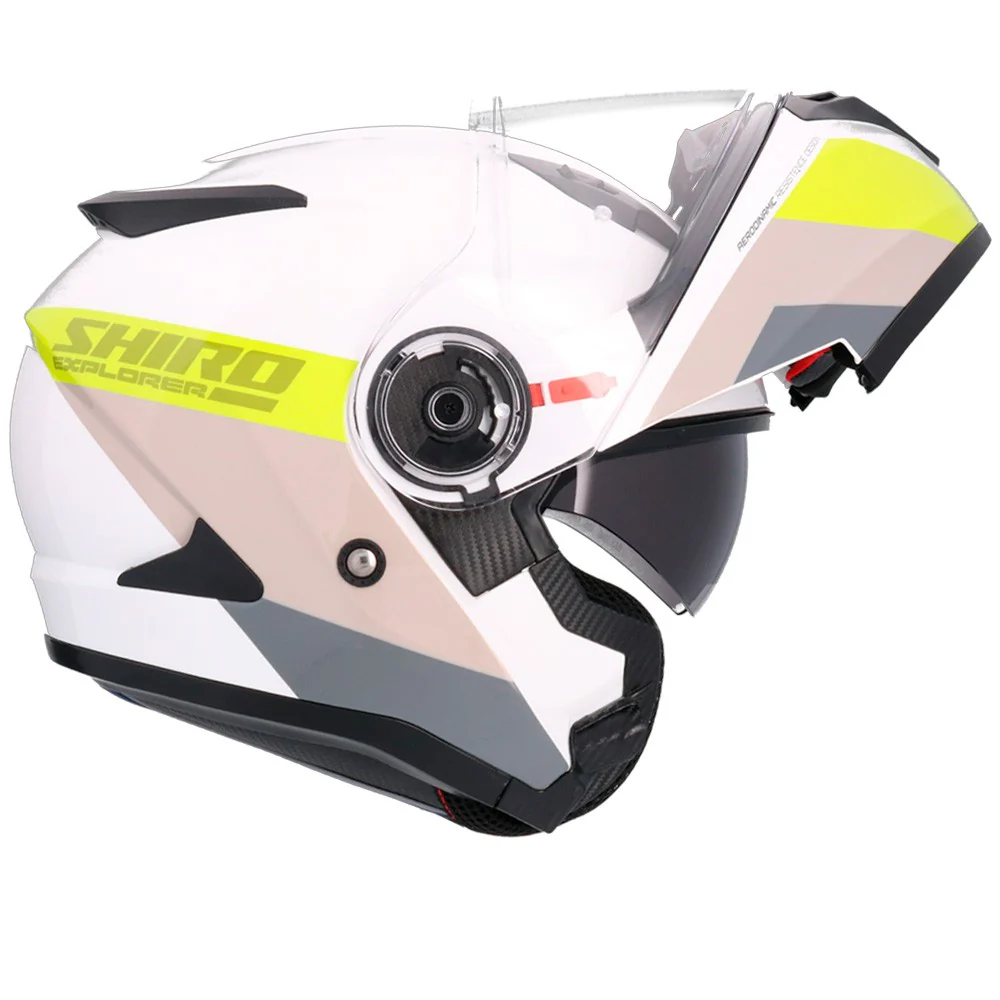 CASCO SHIRO EXPLORER MAVERICK - BLANCO / AMARILLO
