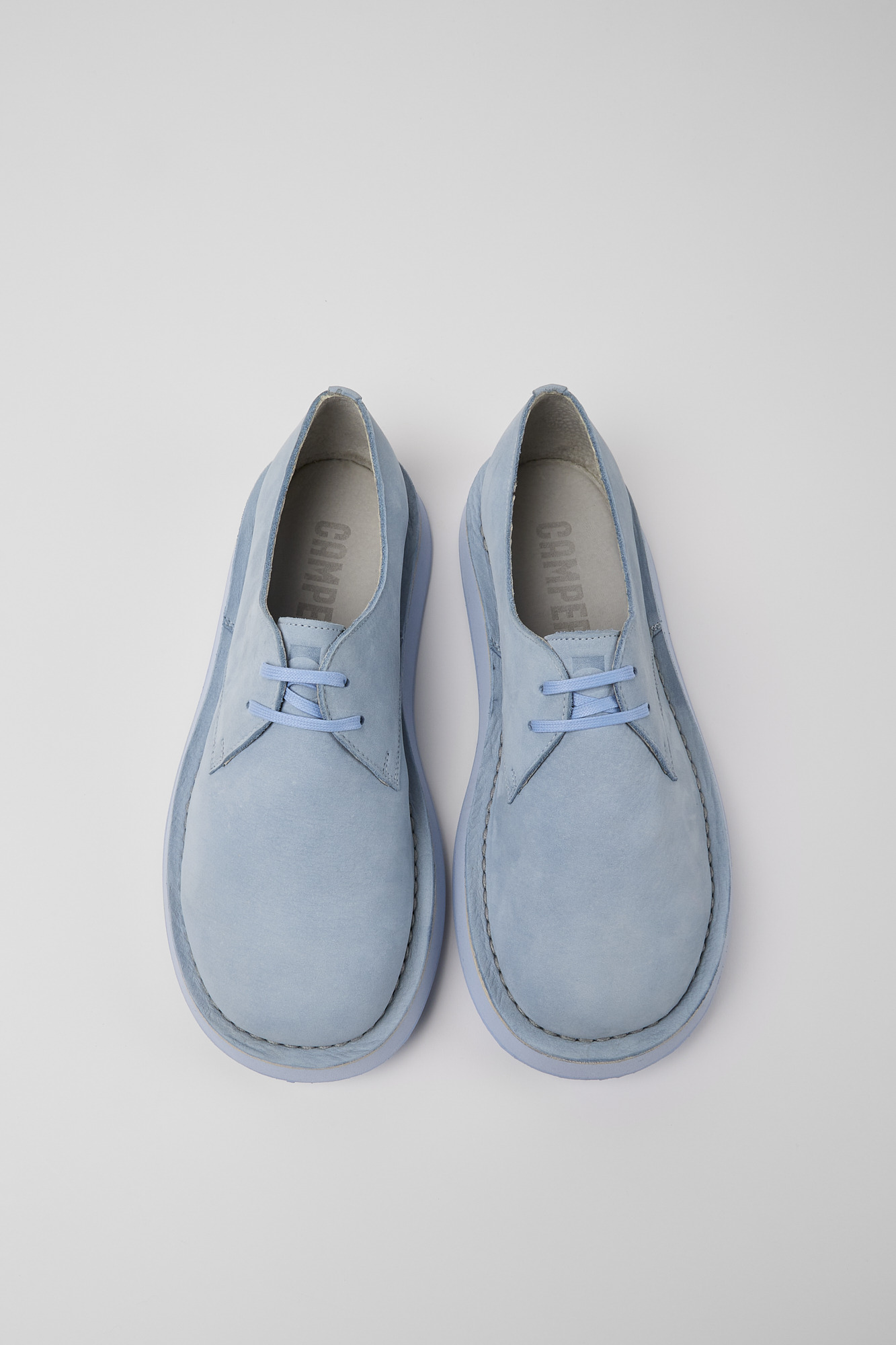 Brothers Polze - Blue leather shoes for men