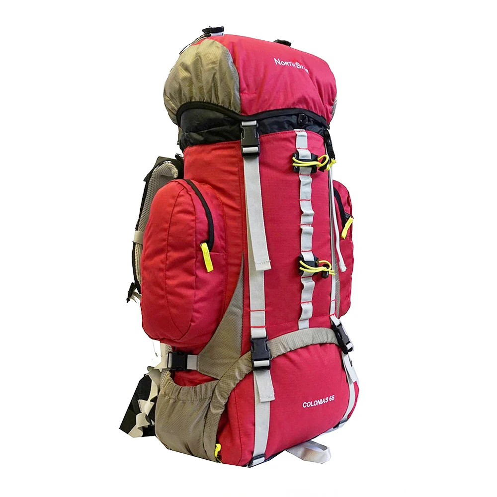 Mochila de trekking North Star COLONIAS 65 - granate