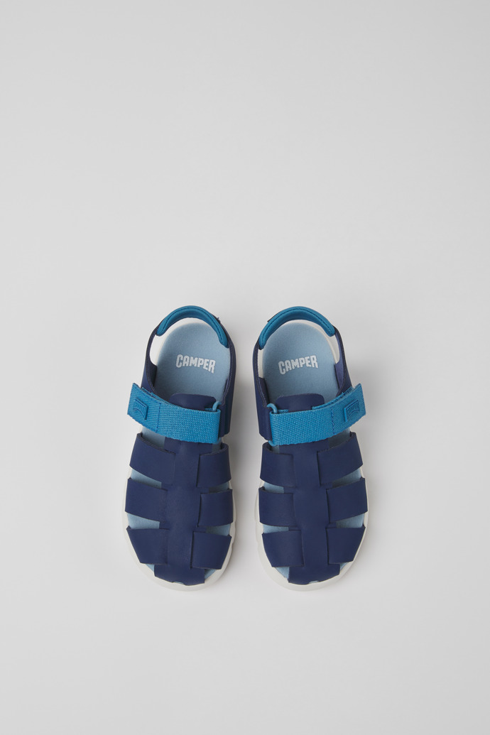 Caterpillar Blue leather sandals for boys