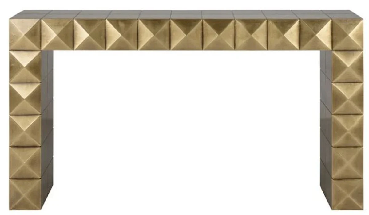 Casa Padrino consola de lujo oro 137,5 x 39 x A. 76 cm - Mesa consola rectangular - Muebles de lujo - Muebles de hotel - Interiores de lujo