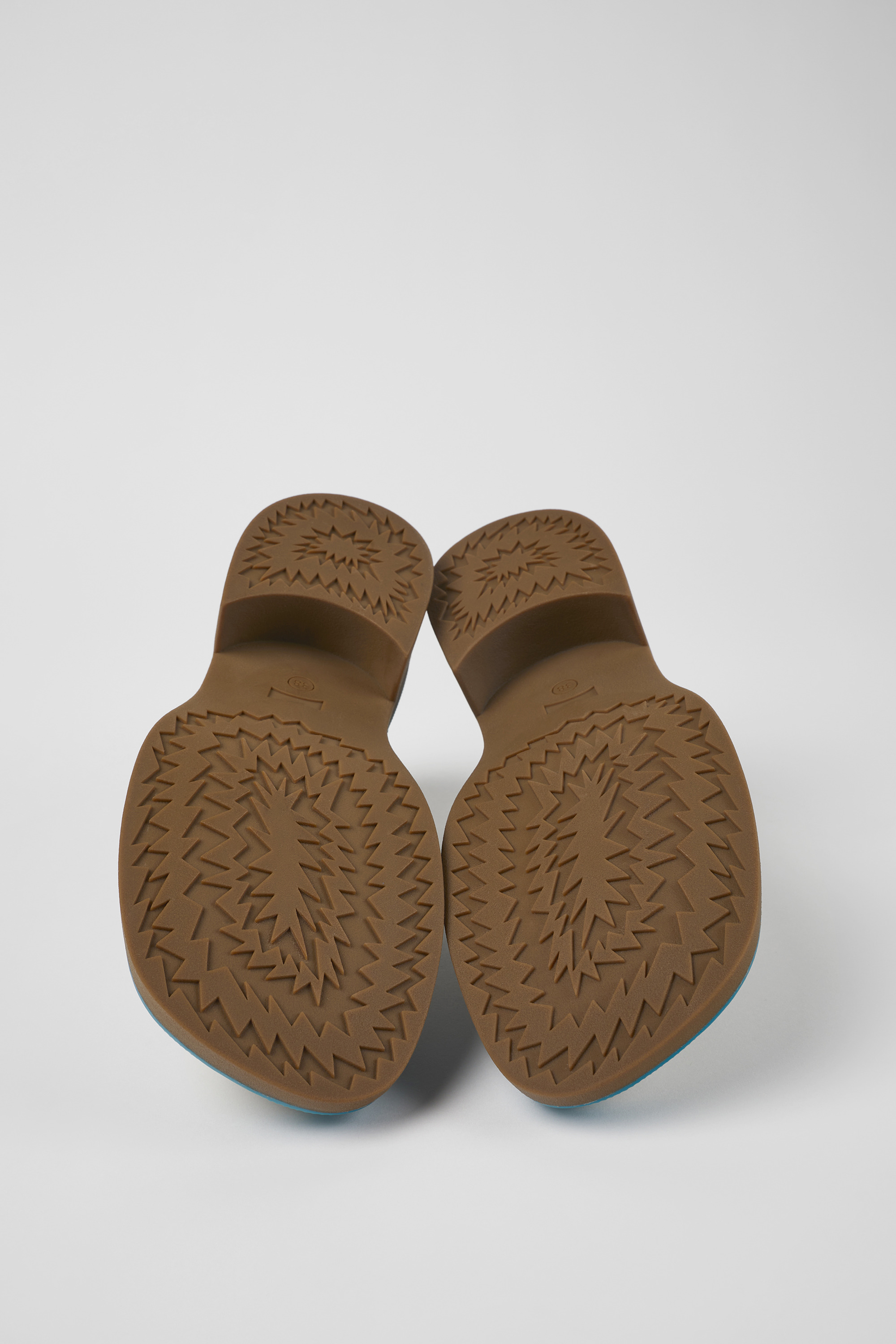 Taylor - Gray and blue leather loafers for women