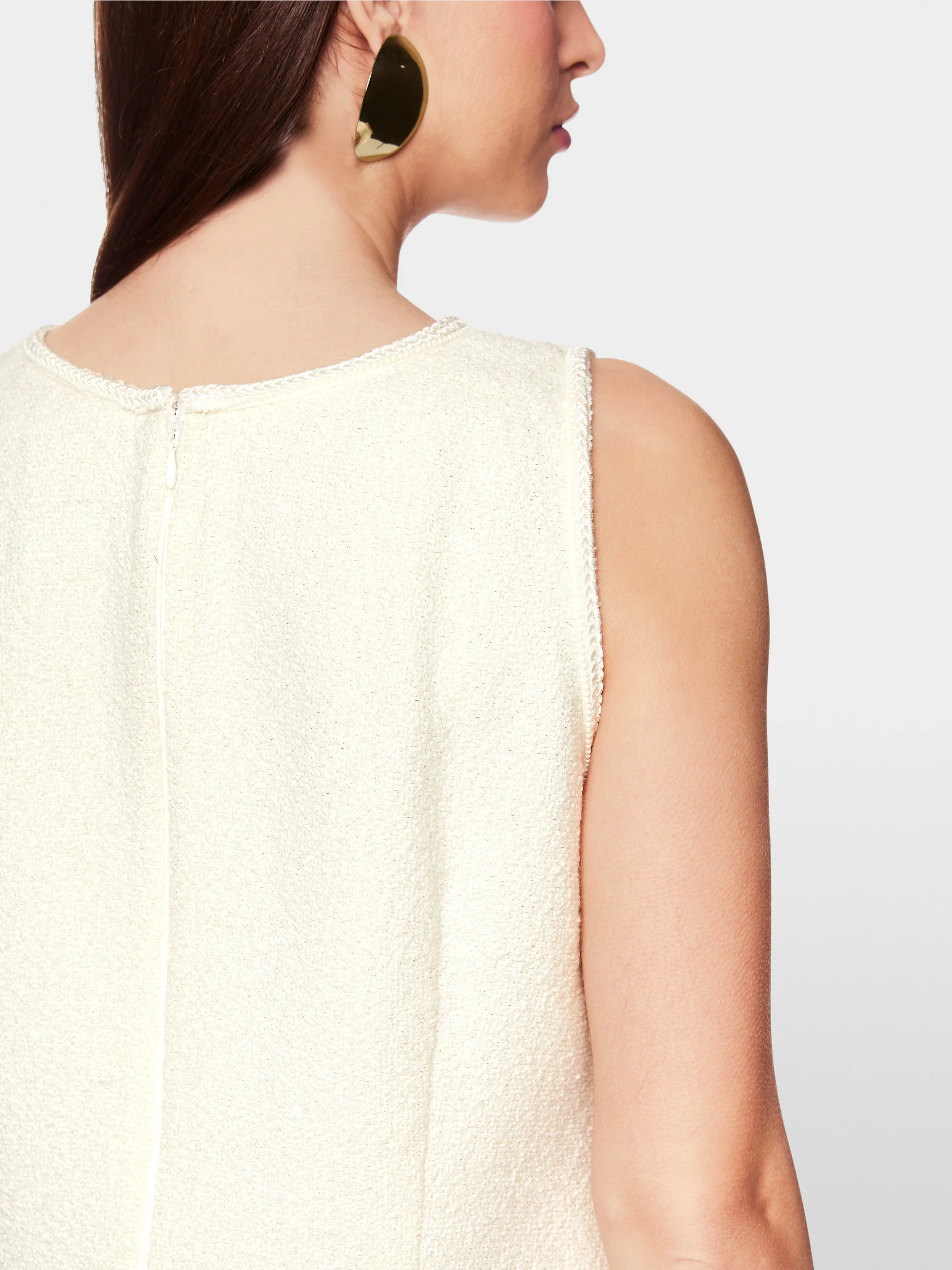 Marc-Cain Sleeveless bouclé shift dress