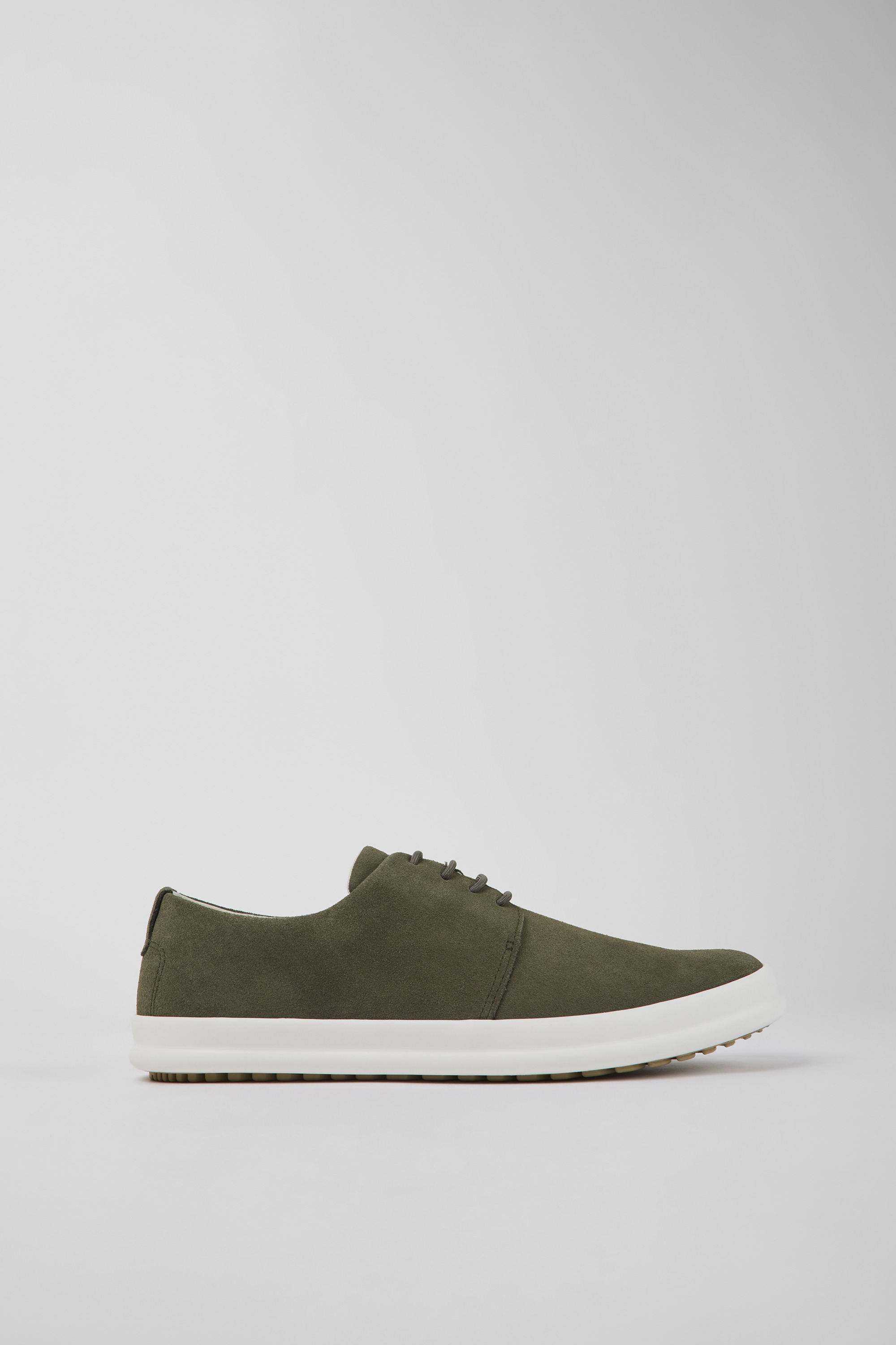 Chasis - Green nubuck shoes for men