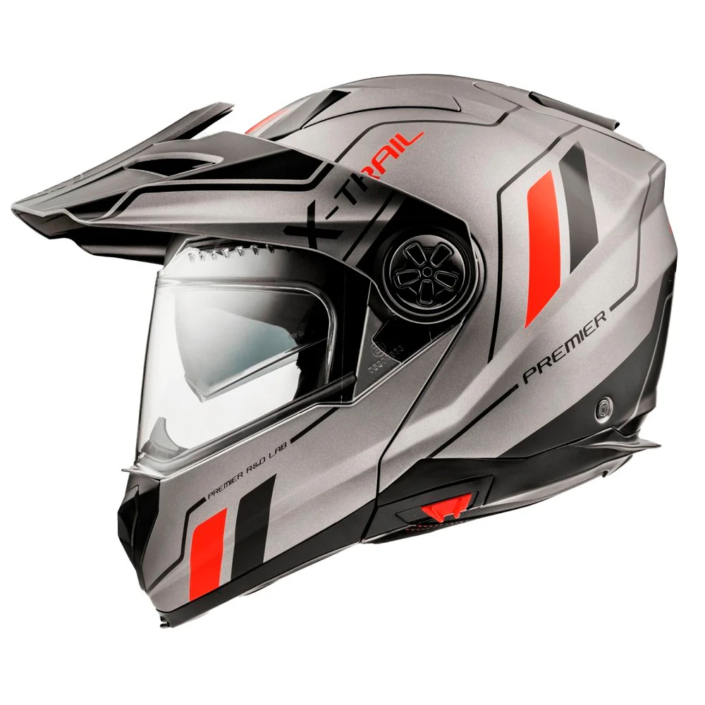 CASCO MODULAR PREMIER XTRAIL EVO XT 17 BM GRIS / ROJO