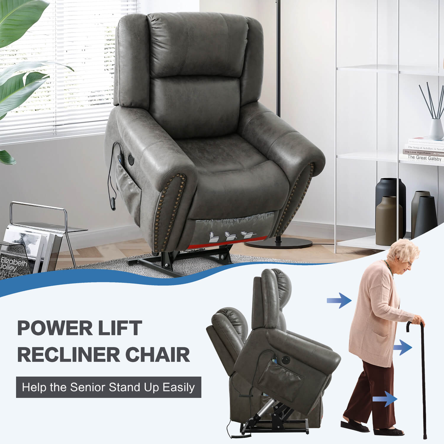 Infinite Position Lift Recliner Chair - Oversized
