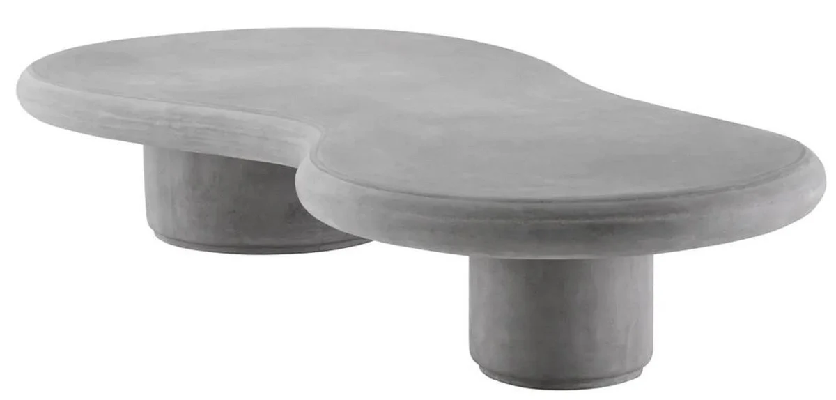 Casa Padrino mesa de jard¨ªn de lujo gris 181 x 89,5 x A. 31 cm - Mesa de centro de jard¨ªn de hormig¨®n armado con fibra de vidrio - Muebles de jard¨ªn y terraza - Calidad de lujo