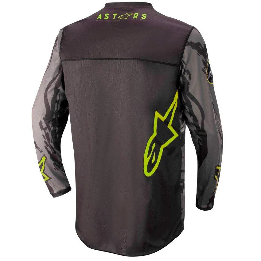 CAMISETA ALPINESTARS RACER TACTICAL NEGRO / GRIS / AMARILLO