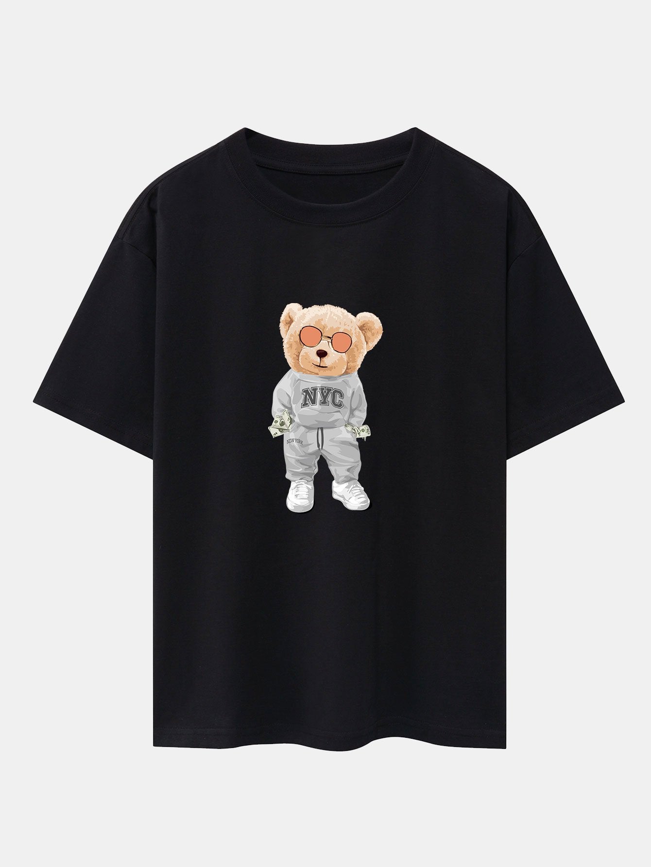 Rich Bear Print Heavy Weight Oversize T-Shirt