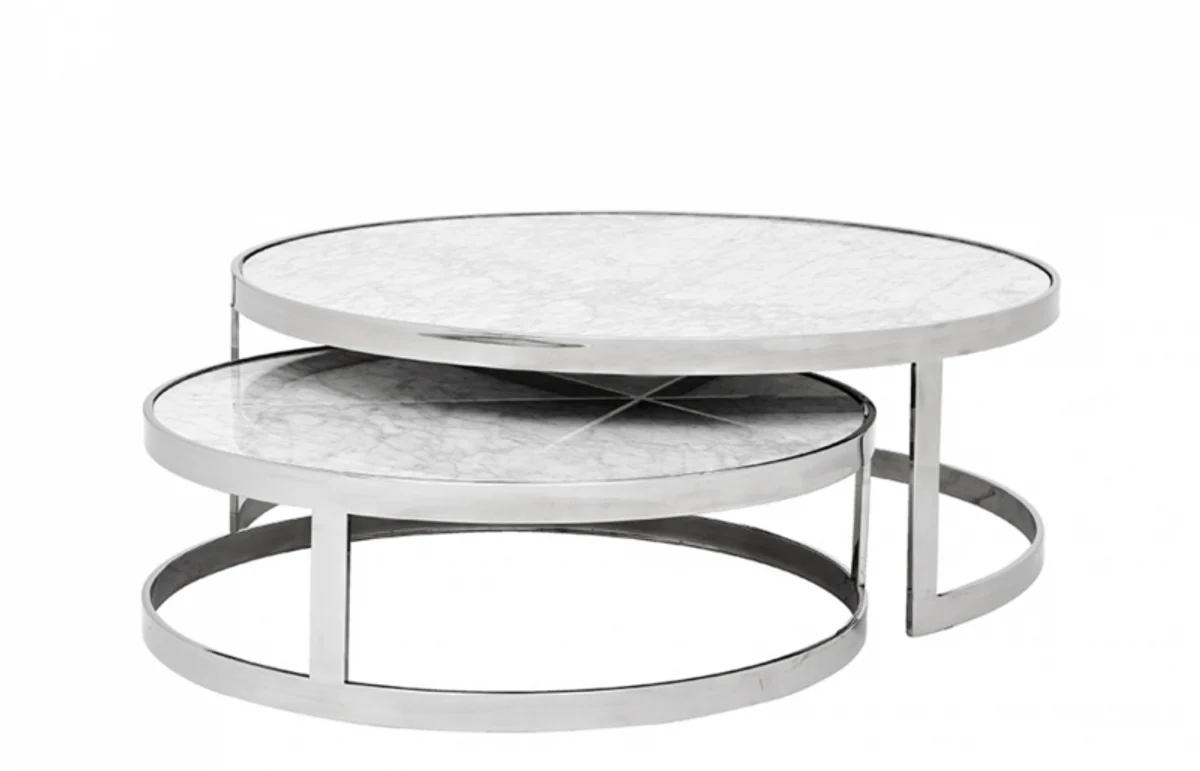 Casa Padrino Art Deco luxury coffee table set of 2 - living room coffee table - Limited Edition