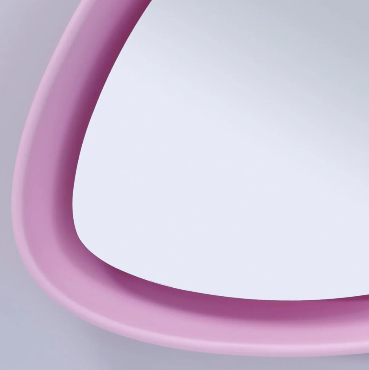 Casa Padrino espejo de dise?o de lujo rosa 64 x H. 63 cm - Espejo de Pared de Dise?o con Luz