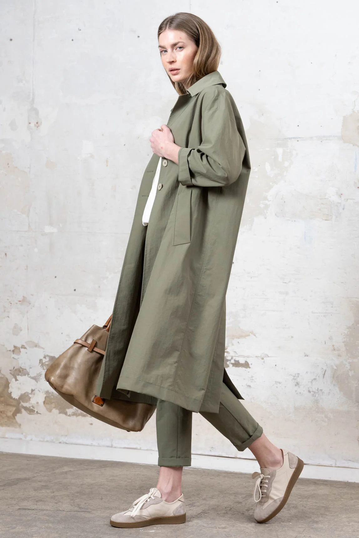 Rivera-spain Gabardina Ivoire verde