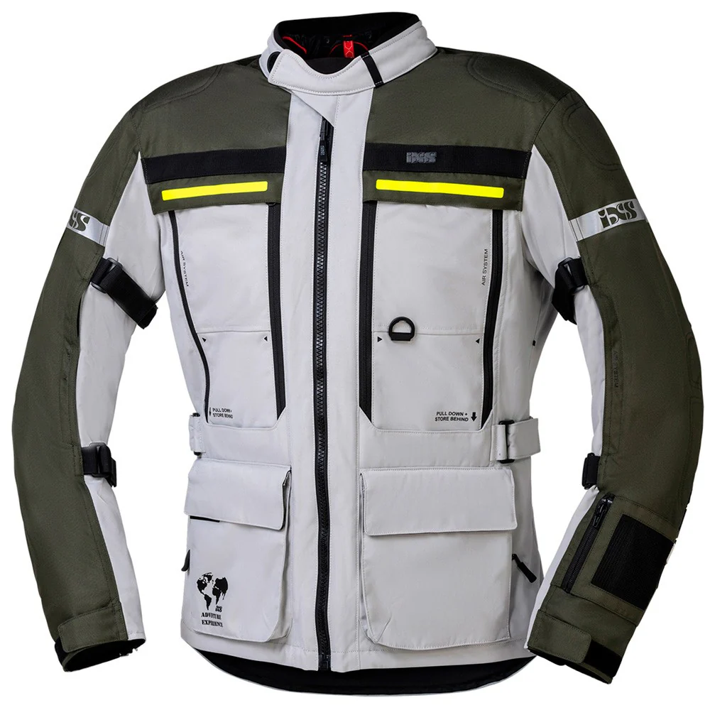 CHAQUETA VERANO IXS MONTEVIDEO AIR 3.0 - GRIS / VERDE
