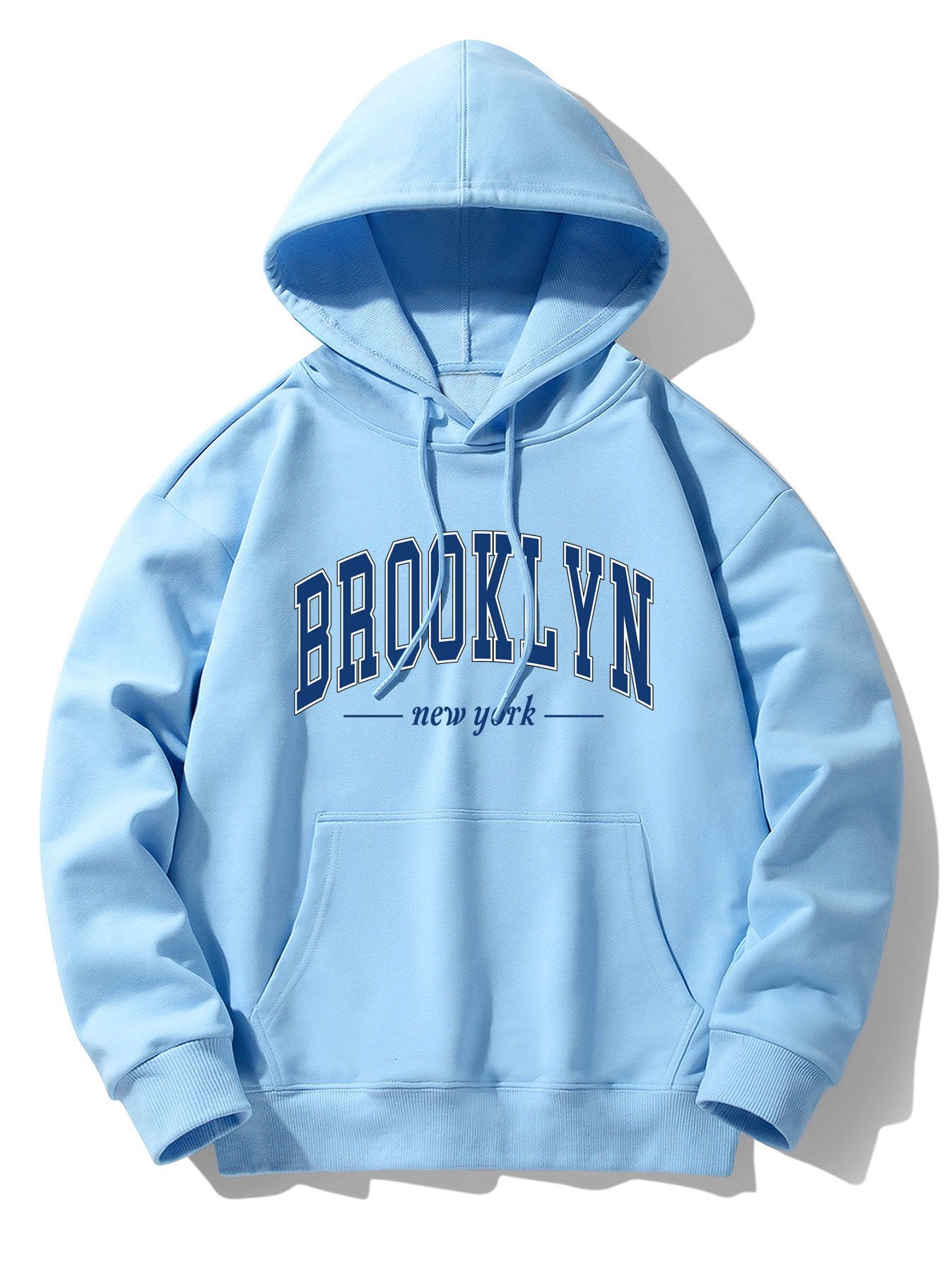 Brooklyn Print Cotton Blend Hoodie
