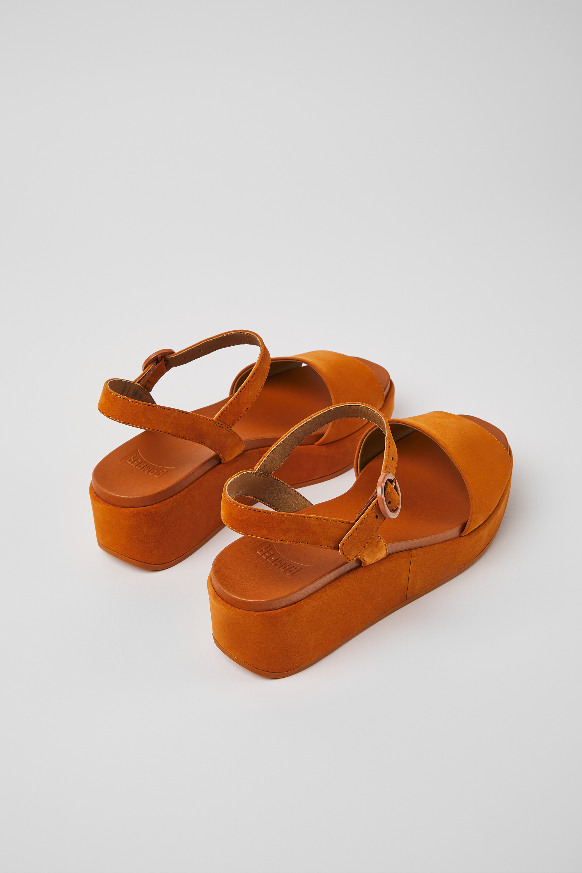 Misia - Brown nubuck sandals for women