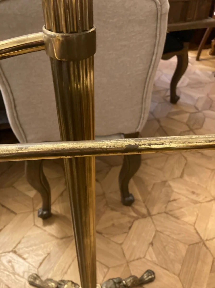 Casa Padrino perchero barroco de lujo oro antiguo / marrón 47 x 47 x A. 121 cm - Perchero de estilo antiguo - Accesorios de dormitorio - Muebles barrocos