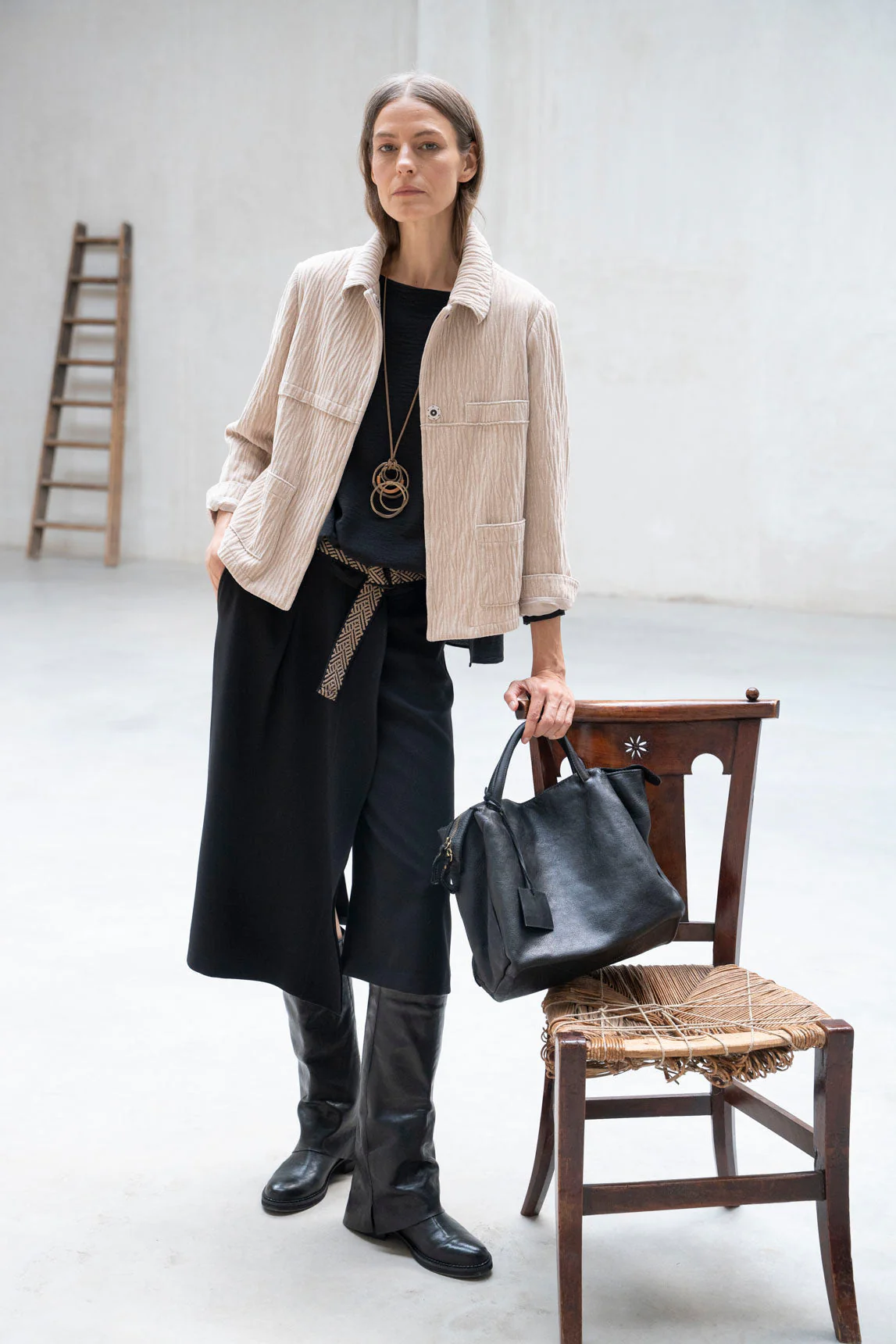 Rivera-spain Falda- pantalón Bandi negro