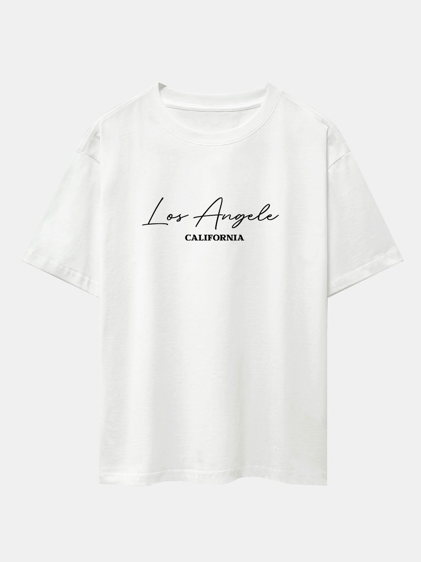 Los Angeles Handwritten Print Heavy Weight Oversize T-Shirt