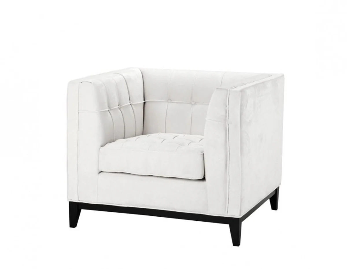 Casa Padrino luxury designer hotel armchair white - Luxury Armchair