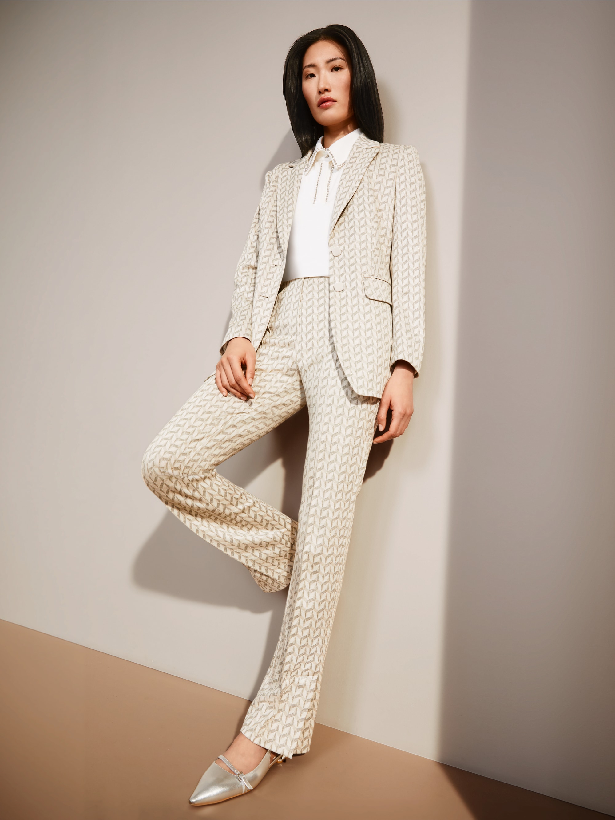 Marc-Cain Blazer in graphic jersey jacquard