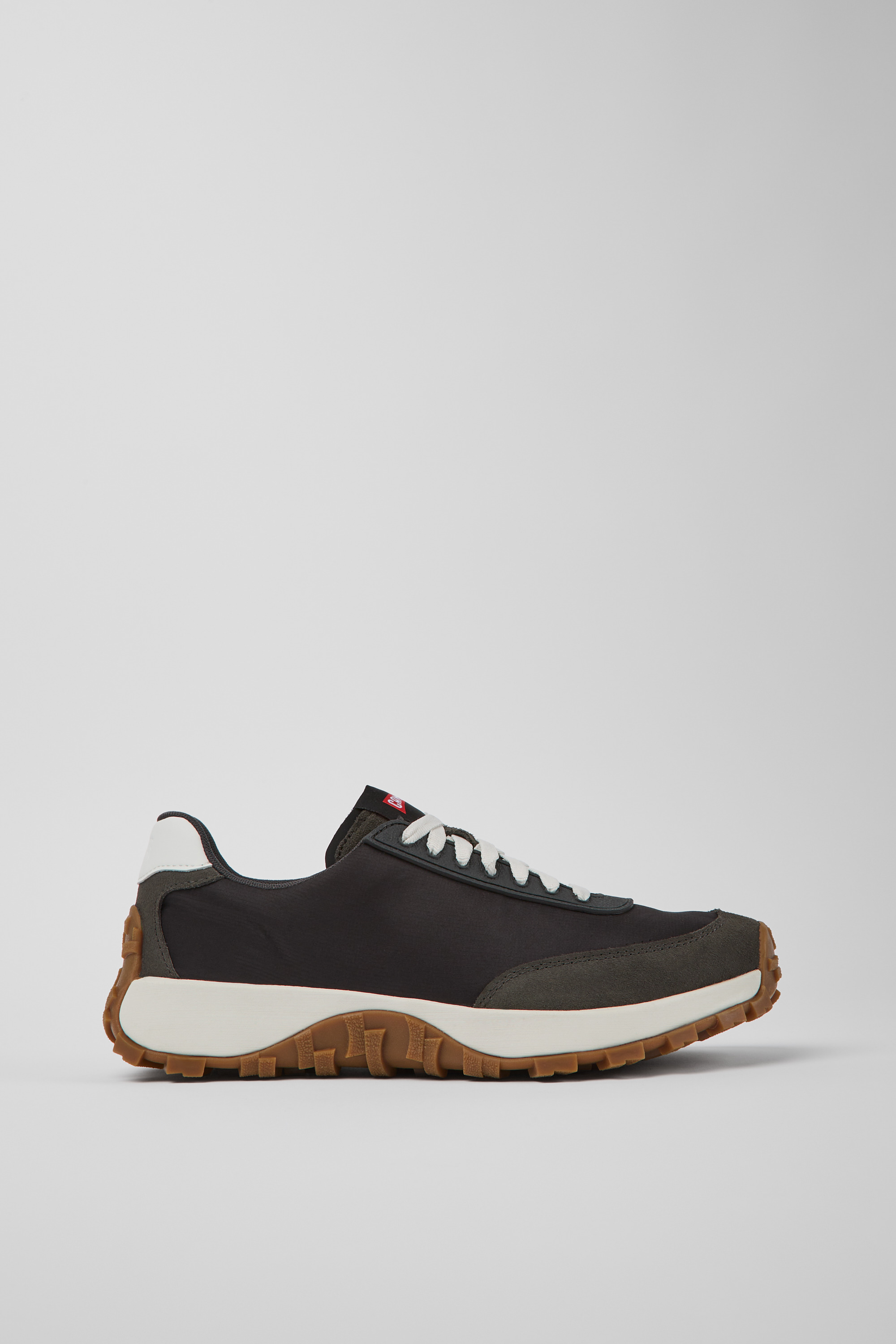 Drift Trail VIBRAM - Black recycled PET and nubuck sneakers for men